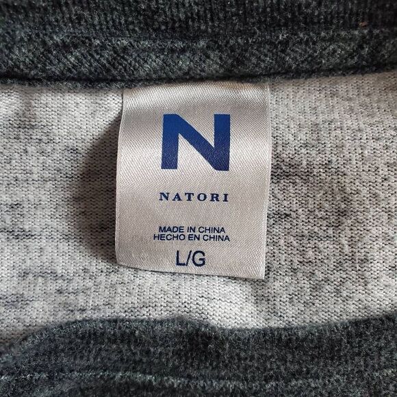 Natori Women’s Long Sleeve Heather Gray Lounge Top Size L - Picture 5 of 7